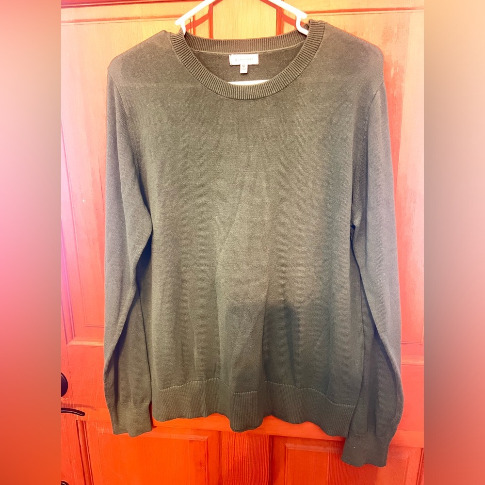 QUALFORT LADIES DEEP GREEN SWEATER, SIZE XL